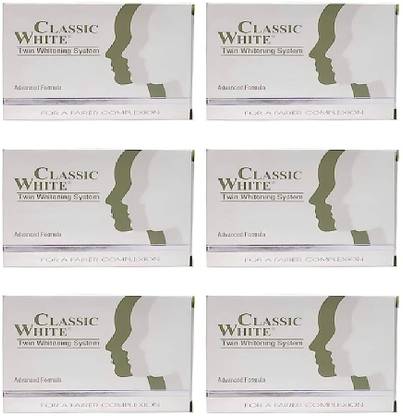 Queue Classic White Soaps For Skin Whitening (Pack Of 6)