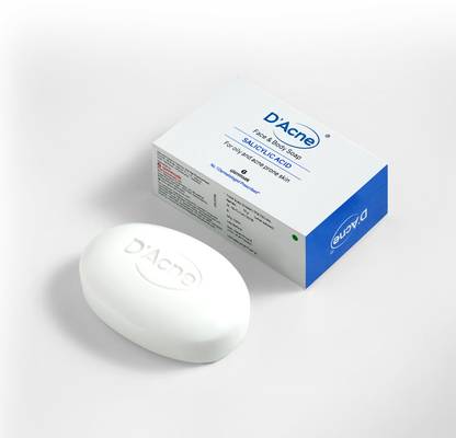 D'ACNE Soap |Controls Excess Sebum |Body & Facesoap for Acne-prone and Oily Skin |Dacne