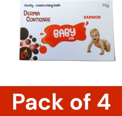 SARMOR moisturising baby skin dermia conticare soap for all skin type