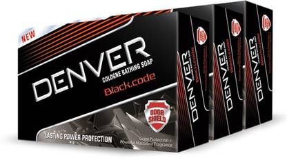 DENVER Black Code Soap (Pack Of 3)