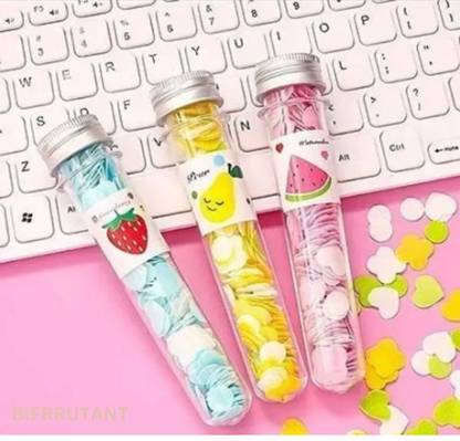 BIFRRUTANT Travel Soft Paper Soap Flower Design Tube Shape Bottle _-