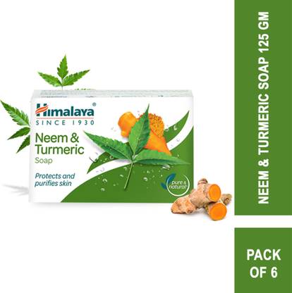 HIMALAYA Neem and Turmeric Soap  (6 x 125 g) at Rs. 201