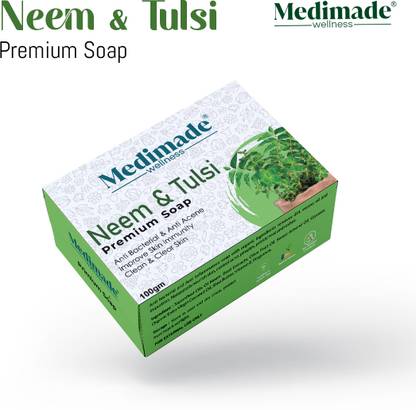 Medimade Neem & Basil Premium Soap Soft, Smooth, Moisturised Skin,Natural Handmade Shop