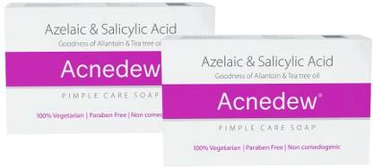 Acnedew Antiacne & Antipimple Soap | Aloe & Salicylic Acid (75 gm - Pack of 2)