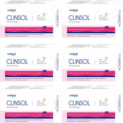 Clinsol Anti-Acne Soap with Tea Tree Oil & Vitamin E | Controls Sebum Production
