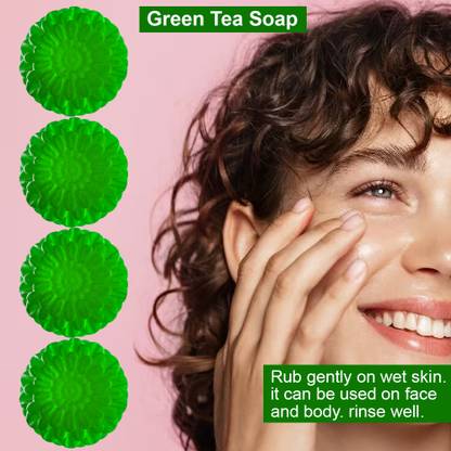 TERIHAR Green Tea Balancing Soap (100GM) (PACK OF 4)
