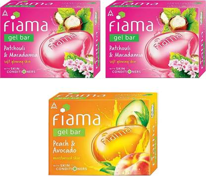 FIAMA Patchouli and Macadamia 125g 2pc & Peach And Avocado 125g comb