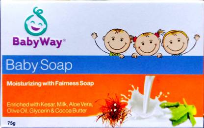 BABYWAY baby soap for, moisturizing with fairness soap 5gm, 6pcs.