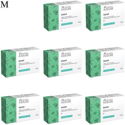 Rastic Assure Neem, Tulsi & Pudina Soap Pack of 8 Lid-14