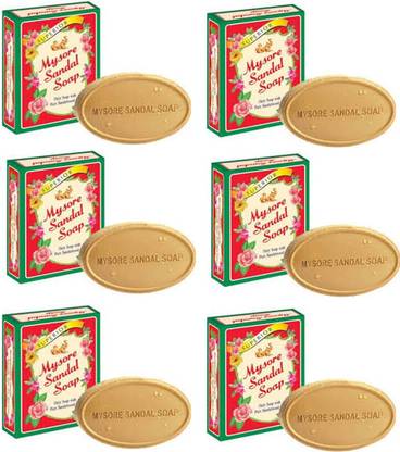 MYSORE SANDAL SOAP PACK OF 6