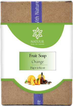NATUUR Orange Fruit Soap - Refreshing & Invigorating, Made with Natural & Organic