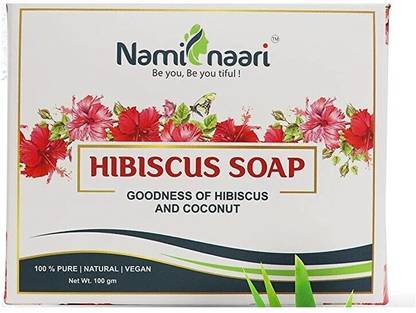 NAMINAARI Hibiscus Soap (Anti-Ageing properties, Balancing Skin Complexion,Moisturizing)