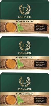 DENVER Restore Body Spa Soap - 125GM Each (Pack of 3)