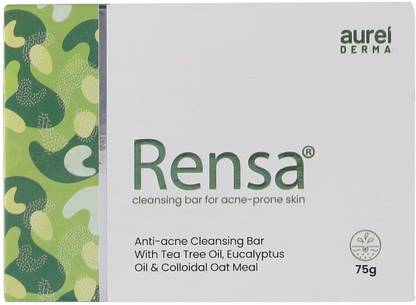 Aurelderma Rensa Anti-Acne Cleansing Bar 75gm (pack of 4)