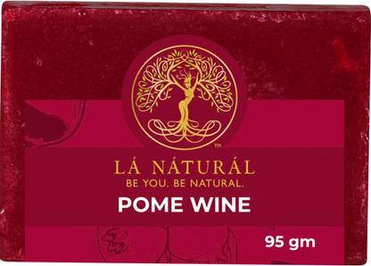 Lá Náturál Red Wine and Pomegranate Soap 95 gm Anti Aging Soap