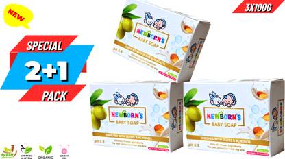 Newborn's Baby Moisturizing Soap With Skin Friendly PH 5.5