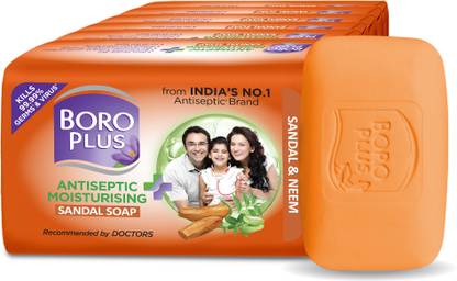 BOROPLUS Antiseptice & Moisturising Sandal Soap -Neem and Sandal
