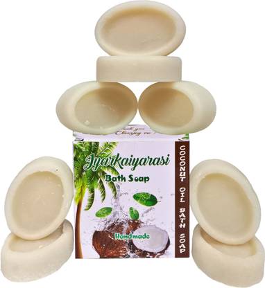 Iyarkaiyarasi Coconut Oil Bath Soap (Pack of 8) 45g each