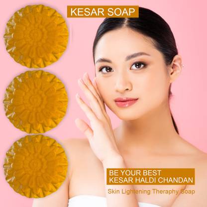 TERIHAR Citrus Soothe Kesar Soap (100GM) (PACK OF 3)