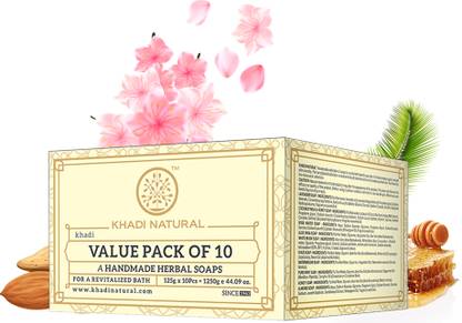 KHADI NATURAL Herbal Soaps (Set of 10)
