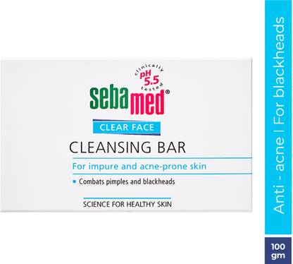 Sebamed Clear Face Cleansing Bar| pH 5.5 |Gentle & deep pore cleansing |