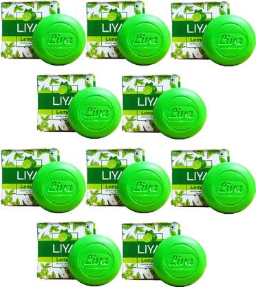 liya Refreshing Lemon Soap Bar Natural Citrus Cleanser Organic Lemon Essential Oil