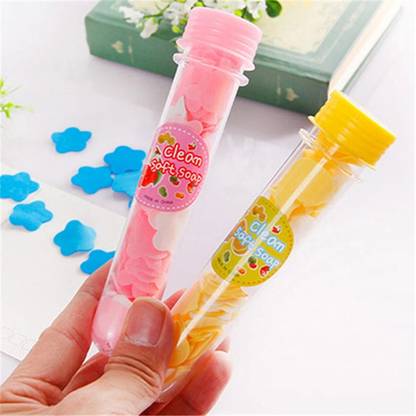 MR.THINDZ Handwash Multi Design Tube Shpe Paper Soap (Pack of 2)