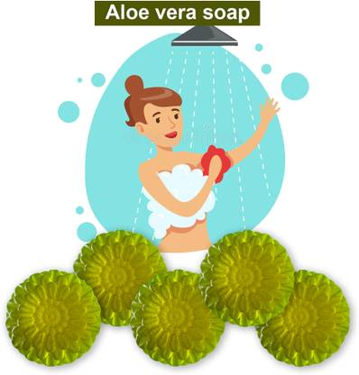 Groovy Aloe Vera Luxurious Bathing Soap (100GM) (PACK OF 5)