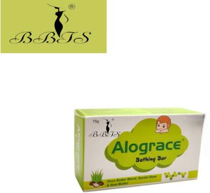 bbts Alograce Bathing Soap Bar With Shea Butter & Aloe-Vera (75g×1
