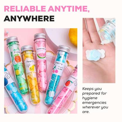 Jai Jalaram 2 Tube Bottles of Disposable Hand Wash Cleaning Paper Soap