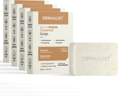 Dermalist Coconut Soap with Shea Butter Moisturising and Nourishing Smooth & Glowing Skin