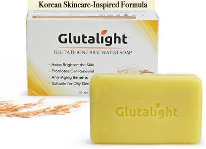 Glutalight Glutathione Rice Water Soap | Fades Dark Spots & Hyperpigmentation