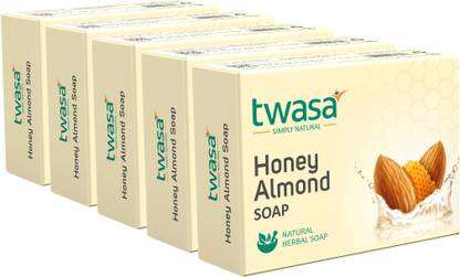 Twasa Honey & Almonds Natural Soap Base | Whitening Bar For All Skin Type