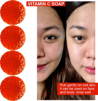 TERIHAR Vitamin C Hydrating Soap (100GM) (PACK OF 4)