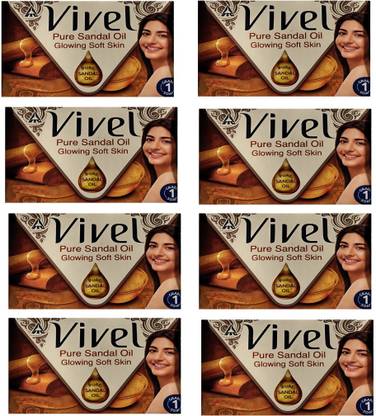 Vivel Pure Sandal Oil soap 100g x 8pc.