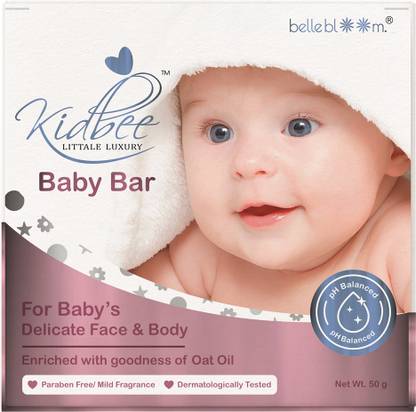 KidBee Baby Soap with Goodness of Oat Oil (75gm)
