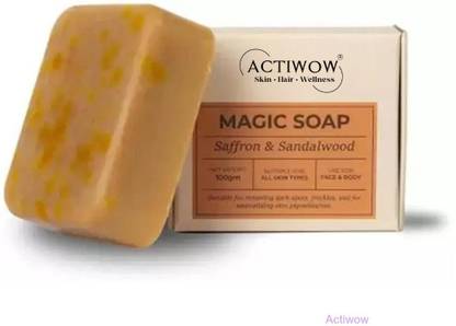 ACTIWOW Magic Soap Clear Glow Bar with Tea Tree and Lemon Peel
