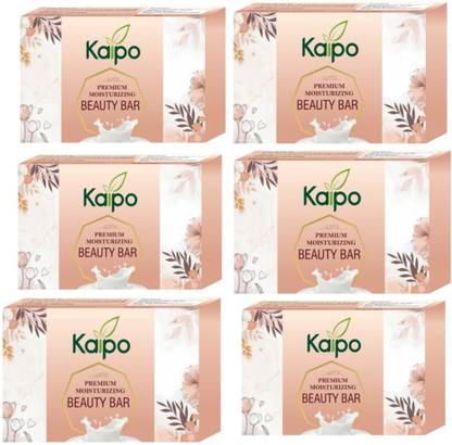 KAIPO Beauty Bar Soap with Vegetable Oils for Great Effect (6 Pack)