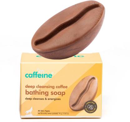 mCaffeine Deep Cleansing Coffee Bath Soap for Soft & Smooth Skin - Natural & 100% Vegan_3