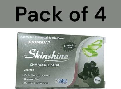 DOOMSDAY skinshine charcoal soap daily natural cleanser all skin type soap