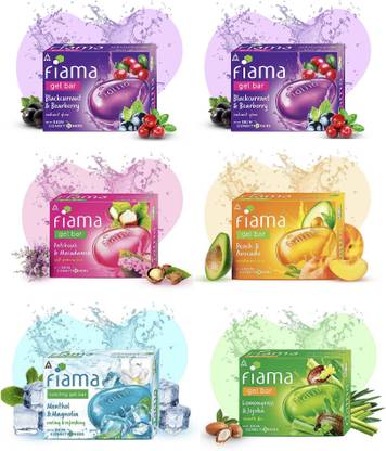 FIAMA Multivariant Gel Bar , 5+1 Set , Bath Soap