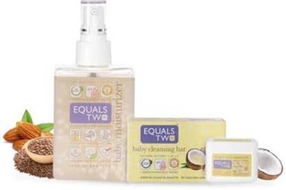 EqualsTwo Cleansing Bar(75g) + Baby Moisturizer(200ml) + Diaper Rash Oinment(50g) | Combo
