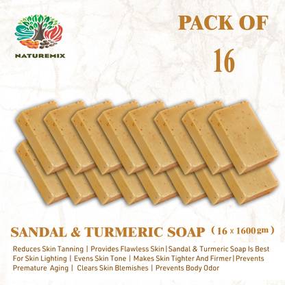 Naturemix Sandal & Turmeric Handcrafted Bathing Bar Soap.