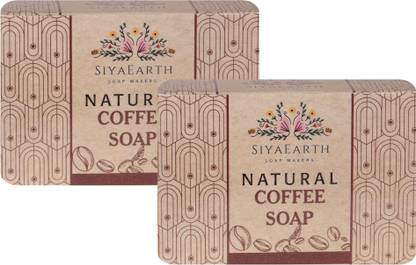 Siya Natural Handmade Coffee Soap for Facewash & Bodywash Pack of 2