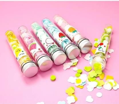 Cursive bottle tube shape fruit flavor paper soap for travel hand & face wash
