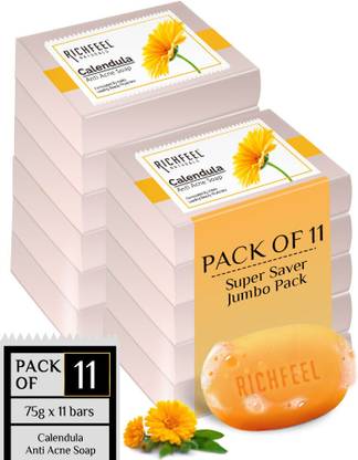 RICHFEEL Acne Soap 75 Gms Pack of 11
