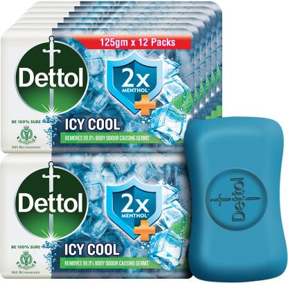 Dettol Icy Cool Bathing Soap Bar With 2x� Menthol