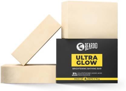 BEARDO Ultraglow Soap | 2% Kojic Acid, 5% Niacinamide, 2% Glutathione | Brightening