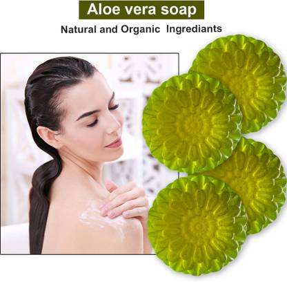 CHITAKSH Healing Aloevera Soap with Tea Tree Oil (100GM) (PACK OF 4)