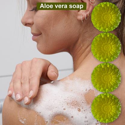 CHITAKSH Fragrant Aloevera Soap with Aromatherapy Benefits (100GM) (PACK OF 4)